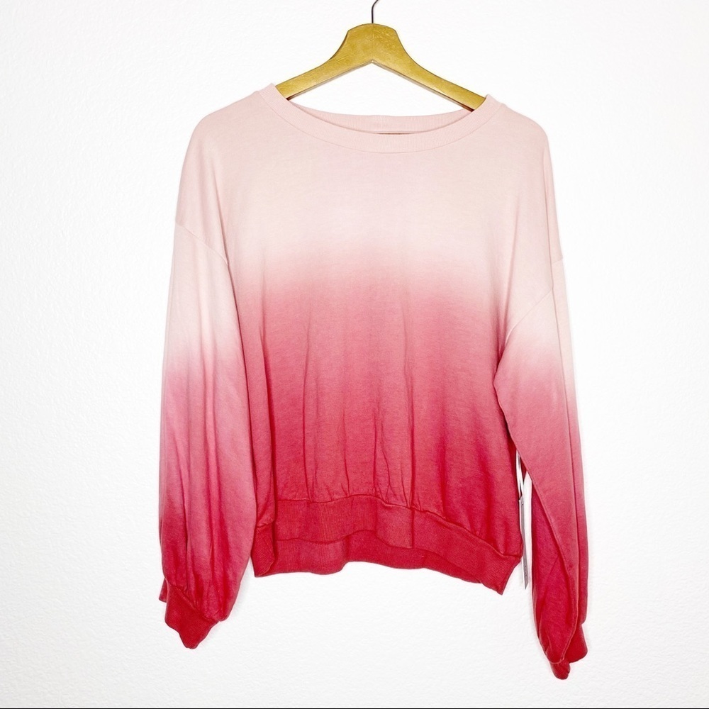 Young Fabulous & Broke- NWT Pink Ombré Crewneck